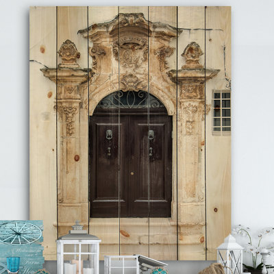 Vieille porte de Bari, Italie - Impression sur bois