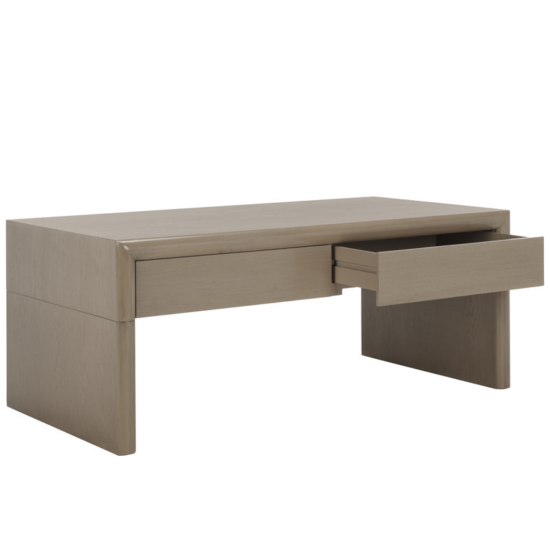 Table basse avec rangement Vandalia, Gris sableux
