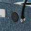 Fauteuil inclinable multifonctionnel bleu avec USB, rangement et repose-pieds
