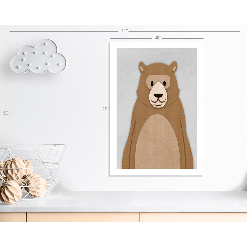 Adhésif décoratif Cheery Bear, H 40 x l 28 po x P 1 po, Papier