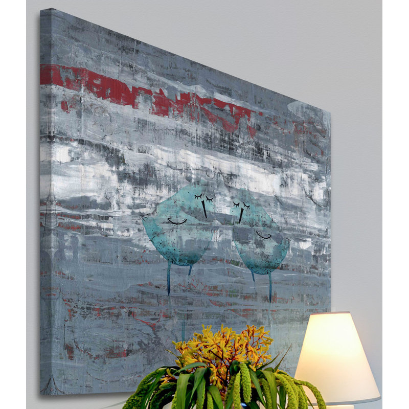 24" x 24" Blue Birds Canvas Wall Art