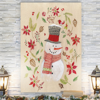 « holly days bonhomme de neige-gallery » par parvez taj,, impression sur toile tendue 1 pièce
