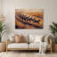 Chiens Azawagh, art mural en métal brun-1117108622