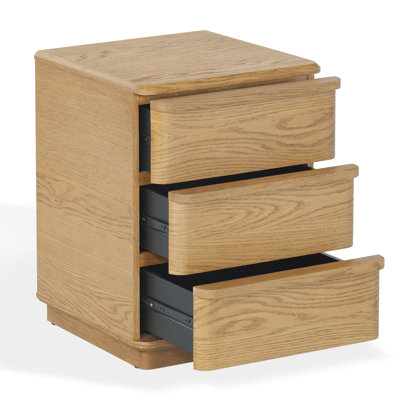 Guillermo 3 Drawer Nightstand