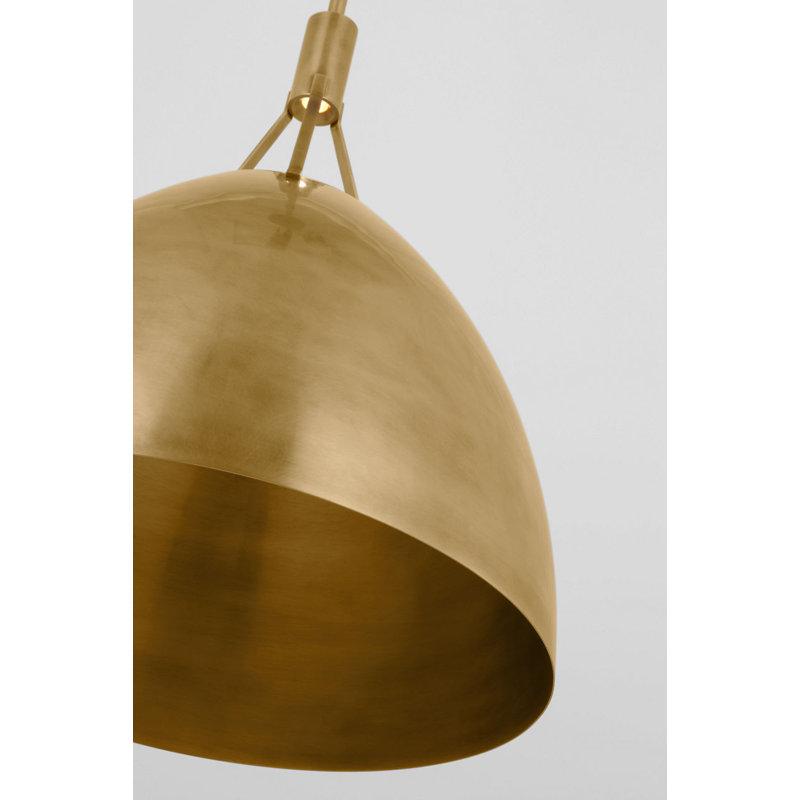 Sospeso 1 - Light LED Pendant, Natural Brass