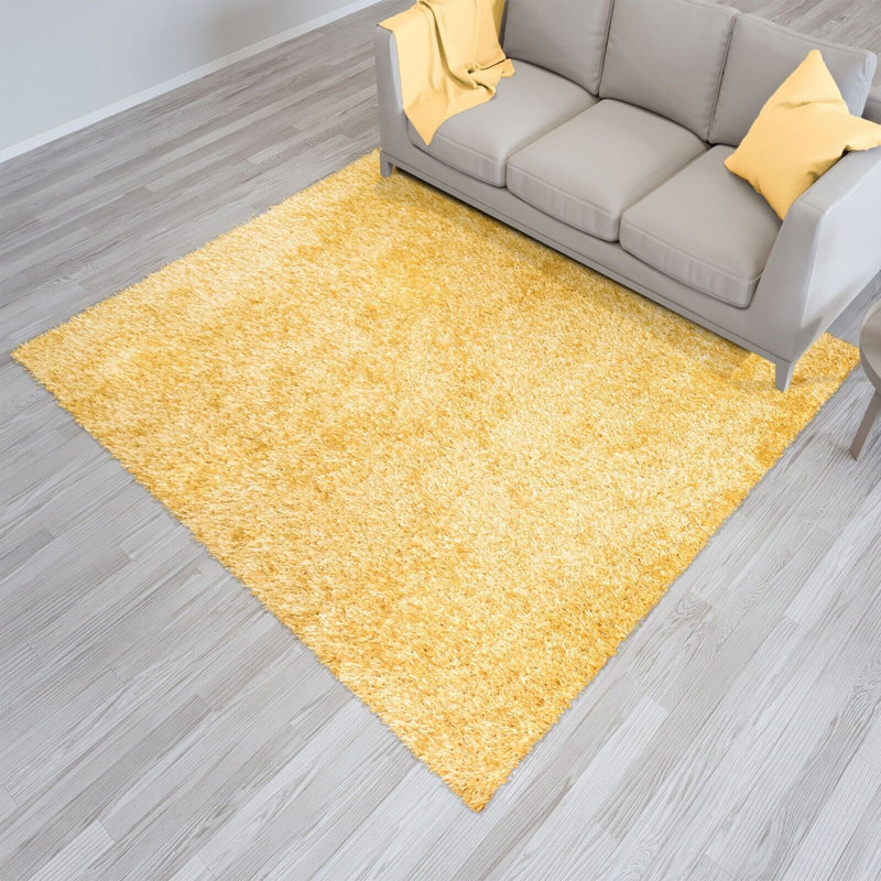 Simental Solid Colour Shag Indoor / Outdoor Area Rug, Rectangle 80 x 150cm