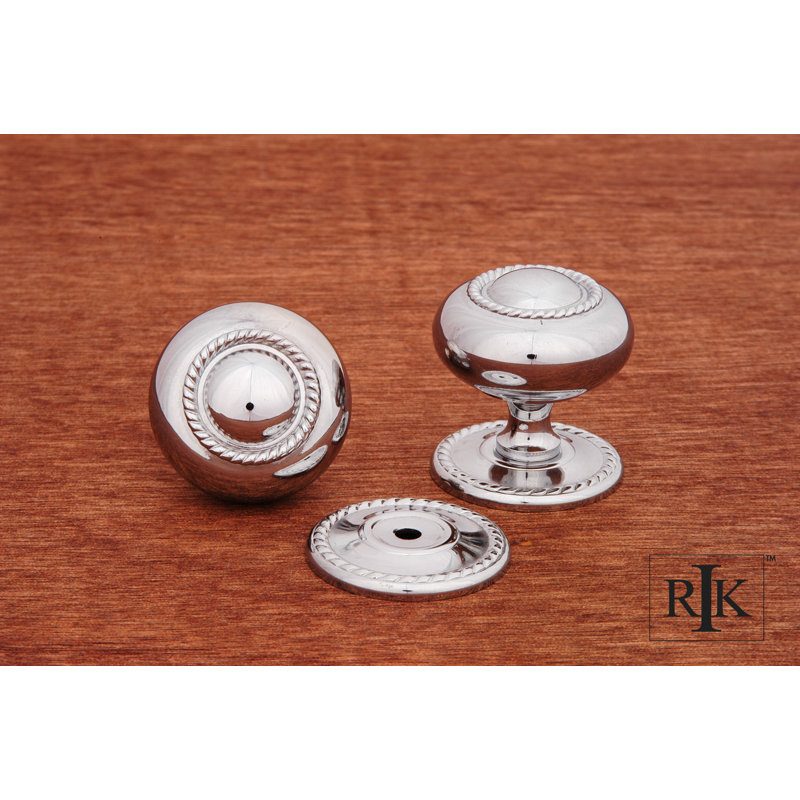 CK Series Mushroom Knob, Large, Chrome