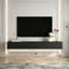 Meuble télé moderne avec lumières DEL 16 couleurs, grand espace de rangement et capacité de charge élevée pour les téléviseurs de 55 à 65 pouces-129392429-129392431