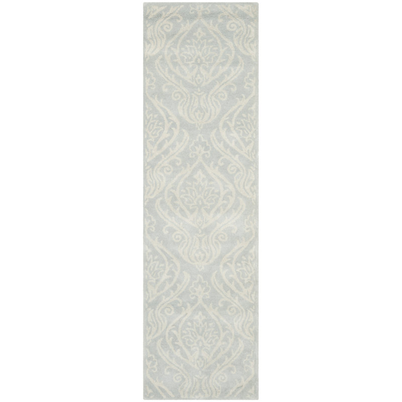 Pooler Hand Tufted Wool Geometric Rug, Runner 2'3" x 12'