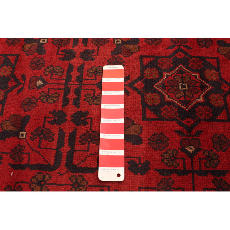 Tapis unique en laine noué à la main 4 pi 9 po x 6 pi 6 po nouvel âge Iovu