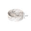 Lavabo de salle de bain 14 po, vasque ronde en céramique avec motif de pierre sans robinet, sans armoire, blanc brillant-1324596175