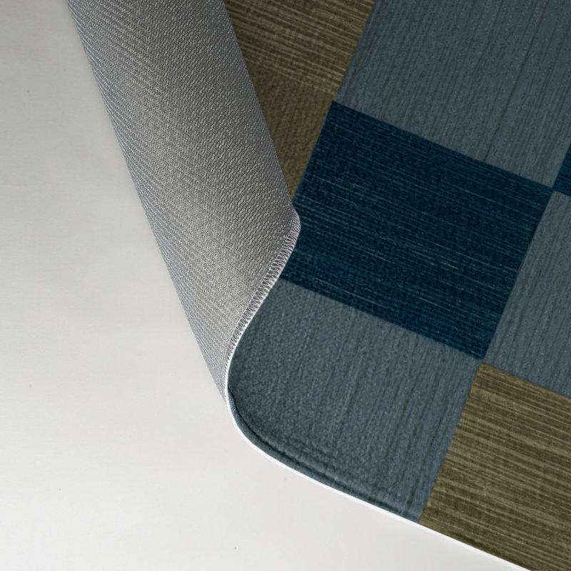 Tapis d'intérieur et d'extérieur à carreaux brun, Rectangle 9 pi x 12 pi