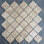 Carreau de mosaïque en marbre et mosaïque arabes 3 "x 3" Patara Ivory