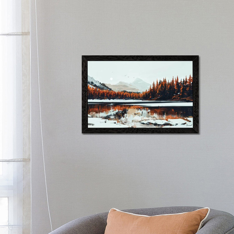 Serenity by Alena Aenami - Floater Frame Print on Canvas, 101.6 cm H x 66.04 cm W, Black Framed