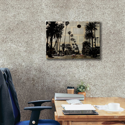 «Gran Palmeras» par Loui Jover, art mural sur toile, 54 po x 40 po