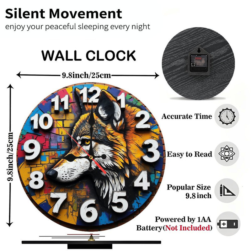 Horloge loup