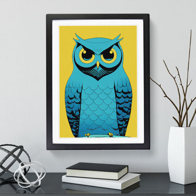 Owl in Pop - Framed Print
