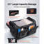 Sac de danse avec portemanteau, sac de danse à roulettes 23 pouces, avec roues, port USB, portemanteau réglable en hauteur, rideau de protection de la vie privée, idéal pour les voyages et les compétitions, noir mat-120413586-120413584