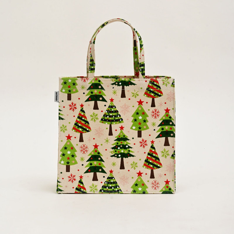 Sac-cadeau de Noël | Sac en toile laminée et imprimée