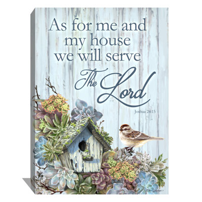 Serve The Lord Canvas Wall Art XL On Canvas by Dona Gelsinger Print