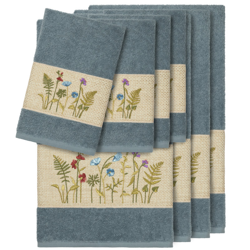 Serenity 8 Piece Towel Set, Teal