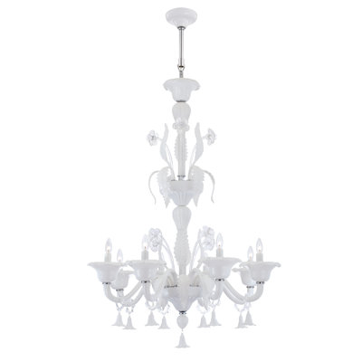 Lustre traditionnel / classique à 8 lumières de style bougie Veronica