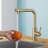 Pull Down Single Handle Kitchen Faucet With Deck Plate, Handles and Supply Lines-73212064