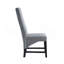 Ensemble de 2 chaises d'appoint en velours côtelé gris Kini