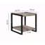 Table de bout contemporaine avec tablette de rangement 1pc
