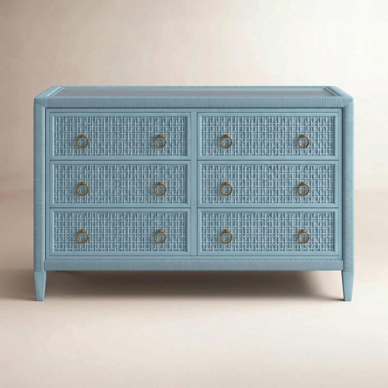 Monterey 54" Double Dresser, Pacific, Yes, Brass