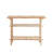 Tall Bamboo Accent Table With 2 Shelves