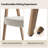 Milford Mid-Century Modern Dinning Chair with Ergonomic Curved Backrest-2089944459