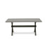 Table de salle à manger rectangulaire en bois massif avec plateau en bois massif et 6 chaises Parson-979935120