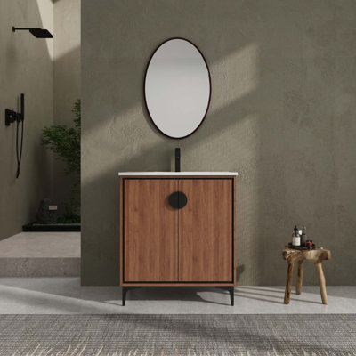 High-Quality Freestanding Bathroom Vanity with Ample Storage and Smooth Finish