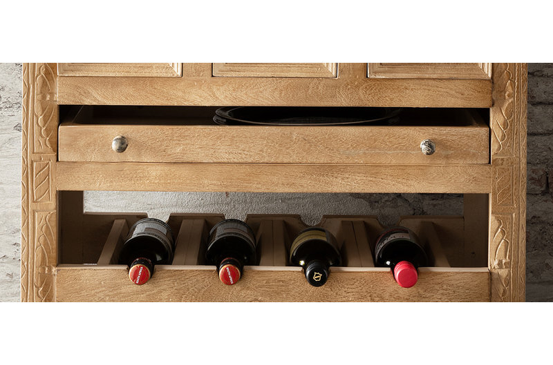 Leni Solid Wood Bar Cart