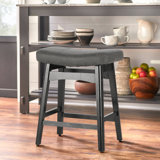 Amberlynn Upholstered Counter Stool with Solid Wood Frame