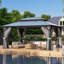16 pi L 12 pi. D Pavillon de jardin en métal