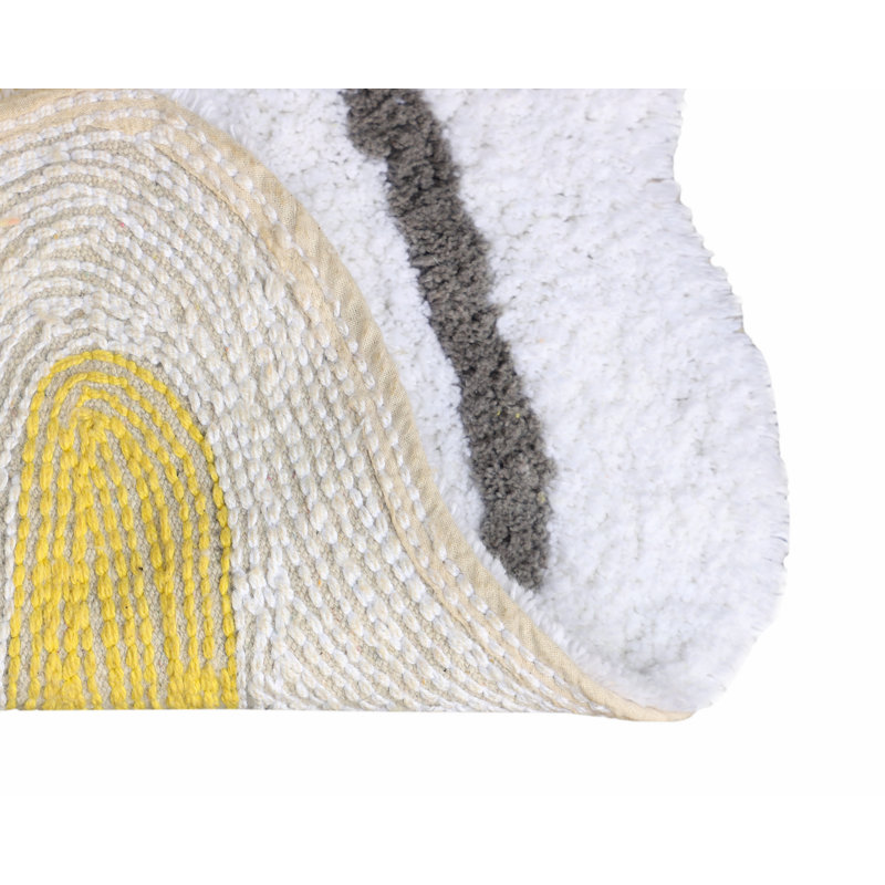 Tapis pour salle de bain Koret, Jaune