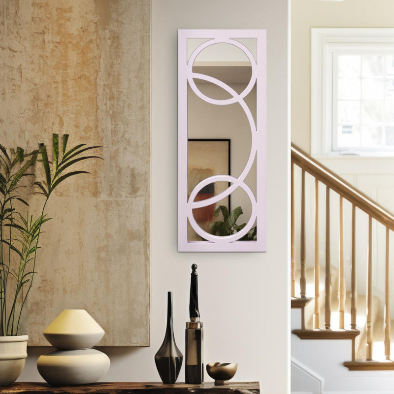 Miroir décoratif laqué moderne et contemporain, Lilas