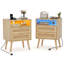 45cm W Manufactured Wood Bedside Table