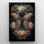 Pivoines et papillon - impression sur toile tendue