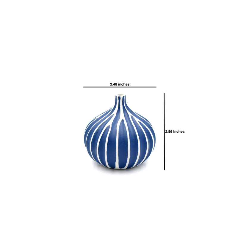 Moshup Jar 1, 2.6" H x 2.5" W x 2.5" D, Blue