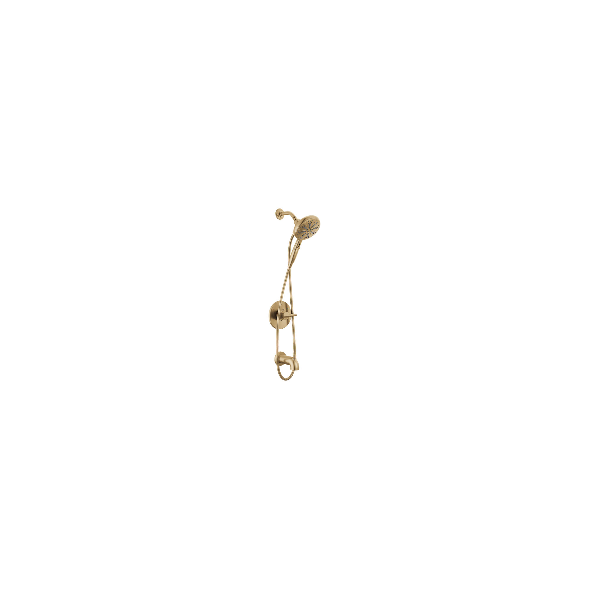 Nicoli 144749-HS Monitor 14 Series Tub and Shower with SureDock Hand Shower, Champagne Bronze