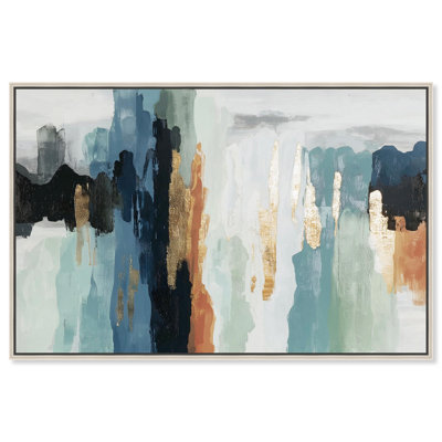 «Descent in Gold II», reproduction d'art sur toile par Art Remedy