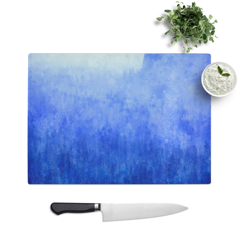 Tempered Glass Lilac Forest Chopping Board, 20 cm x 28.5 cm