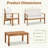 Kovach 4-Piece 4-Person Solid Acacia Wood Outdoor Seating Group 