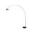 Eckehard 75.6'' Black Arched Floor Lamp-259637533