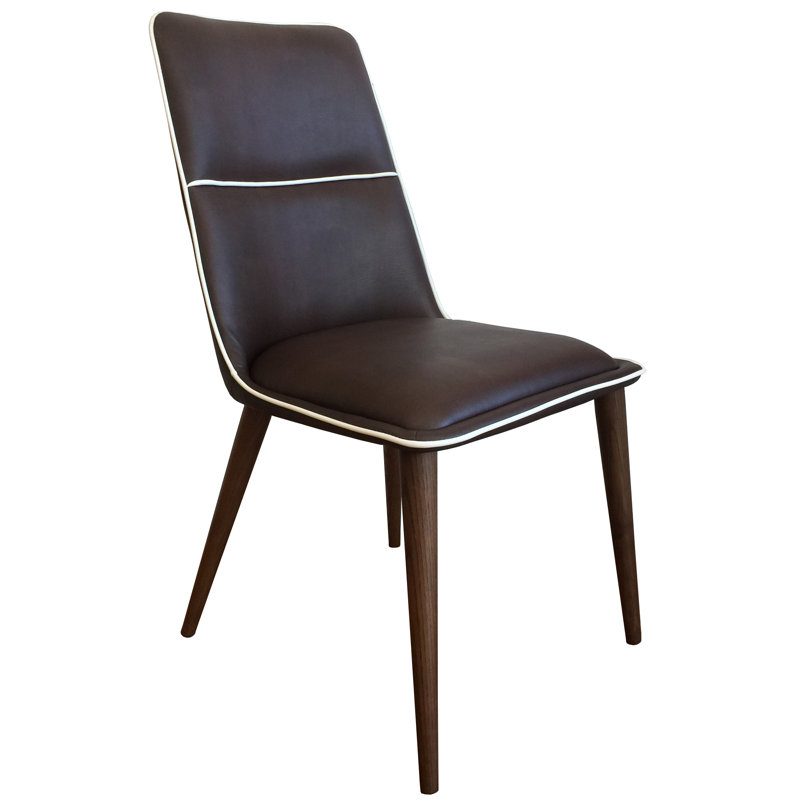 Chaise d'appoint rembourrée Throncliffe, Crème/brun