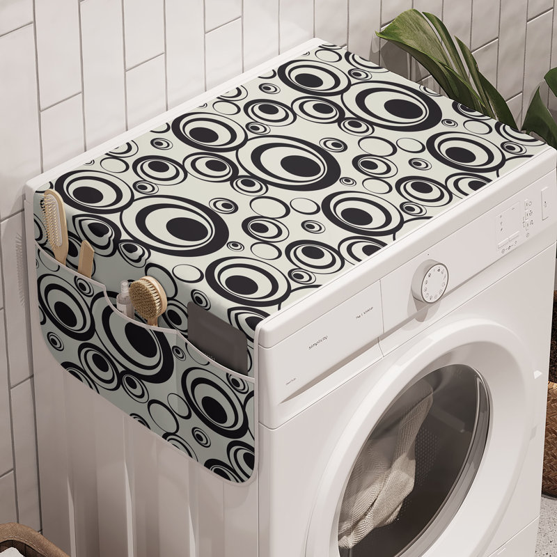 East Urban Home Geometric Washing Machine Organizer Pack of 2 47" x 18.5"