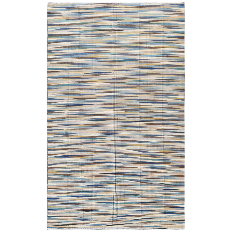 Tapis nouvel âge rectangulaire unique 9 pi 9 po x 14 pi 2 po Kilims, Flatweaves and Dhurries